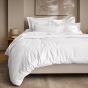 Housse de Couette 260 x 240 cm Prestige 120 Fils/cm² Satin de Coton Blanc