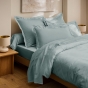 Housse de couette Prestige 260 x 240 cm Céladon – Satin de coton peigné 120 fils/cm²