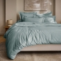 Taie d'Oreiller 50 x 70 cm Céladon – Satin de Coton 120 Fils/cm² – Hôtellerie Haut de Gamme