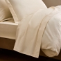 Taie d'Oreiller 50 x 70 cm Crème – Satin de Coton 120 Fils/cm² – Hôtellerie Haut de Gamme