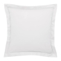Taie d'Oreiller 65x65 cm Blanc – Satin de Coton 120 Fils/cm² – Hôtellerie Haut de Gamme