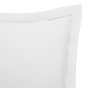 Taie d'Oreiller 65x65 cm Blanc – Satin de Coton 120 Fils/cm² – Hôtellerie Haut de Gamme