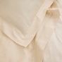 Taie d'Oreiller 65x65 cm Crème – Satin de Coton 120 Fils/cm² – Hôtellerie Haut de Gamme