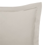Taie d'Oreiller 65x65 cm Sable – Satin de Coton 120 Fils/cm² – Hôtellerie Haut de Gamme