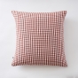 Lot de 2 Taies d'Oreiller 60 x 60 cm Double Gaze de Coton VICKIE Terracotta