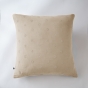 Lot de 2 Taies d’Oreiller 60 x 60 cm – Gaze de Coton Brodée – GAÏA BOHO Ficelle