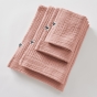 Serviette invité 50 x 90 cm - Quadruple Gaze de Coton 220 g/m² - Gaia Rose pêche