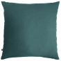 Parure de lit 140 x 200 cm + drap housse 90 x 190 cm + 1 taie 60 x 60 cm double gaze de coton Bleu canard