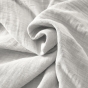Lot de 2 coussins 45 x 45 cm gaze de coton Nuage – Déhoussables zip – Passepoil