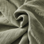 Parure de lit 140 x 200 cm + drap housse 90 x 190 cm + 1 taie 60 x 60 cm double gaze de coton Romarin