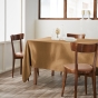 Nappe rectangle 150 x 350 cm + 6 serviettes de table – Double gaze de coton GAÏA Camel