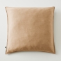 Lot de 2 taies d’oreiller 63 x 63 cm Lyocell uni – LYSANDRE Camel