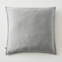 Lot de 2 taies d’oreiller 63 x 63 cm Lyocell uni – LYSANDRE Granit