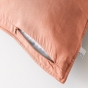 Lot de 2 taies d’oreiller 63 x 63 cm Lyocell uni – LYSANDRE Terracotta