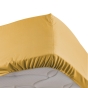 Lot de 2 Drap housse 100% percale ultra doux 160 x 200 cm 78 fils bonnet 30 cm Jaune