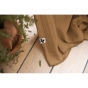 Lot de 2 rideaux 140 x 300 cm réglables double gaze de coton Camel