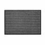 Tapis rectangle 80 x 120 cm anti-poussière grattoir Toscan - Noir/Gris