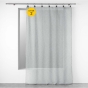 Lot de 2 Voilages à anneaux 140 x 240 cm voile tissé Linka Gris clair