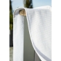 Fouta avec franges 95 x 180 cm coton tissé teint + éponge naël sable Beige