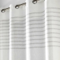 Panneau a oeillets 140 x 240 cm voile tisse+top raye medina Sans
