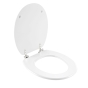 Abattant wc charnieres metal 37.5 x 46 cm mdf imprime Bubble