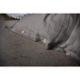 Housse de couette double gaze de coton 200 x 200 cm – GAÏA Granit