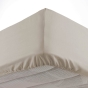 Drap housse 140 x 190 cm bonnet 30 cm Mmicrofibre Oscar Naturel