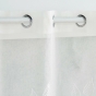Voilage a oeillets 140 x 240 cm voile sablé brodé Berry Blanc
