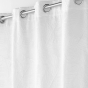 Rideau a oeillets 140 x 260 cm jacquard Floriss Blanc