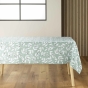 Nappe rectangle 140 x 240 cm microfibre imprimee bellys Sauge
