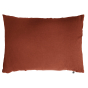 Parure de lit 240 x 220 cm + 2 taies 50 x 70 cm double gaze de coton GAÏA Terracotta