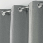 Rideau a oeillets 135 x 280 cm occultant tisse tissea Gris