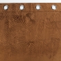 Lot de 2 Rideaux occutant 140 x 240 cm en velours relief Analia Camel