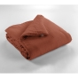 Édredon 180 x 240 cm - Double Gaze de Coton 125 gr/m² - Uni Gaïa Terracotta