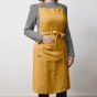 Tablier ajustable lin lavé 70 x 85 cm soline miel Jaune