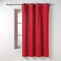 Lot de 2 Rideaux Petite Hauteur 135 x 180 cm – Twily Rouge – Polycoton