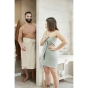 Drap de Bain 90 x 150 cm - Double Gaze de Coton 220 g/m² - Gaia Eucalyptus