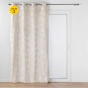 Lot de 2 rideau Rideau a oeillets 140 x 240 cm polycoton imprimé metallisé Evasion