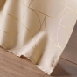 Lot de 2 rideaux a oeillets 140 x 260 cm polyester imprime metallisé Louxor Beige