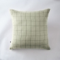 Taie d'oreiller gaze de coton tissée  60 x 60 cm Gaia Match Vert d'eau