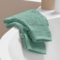 2 gants de toilette 15 x 21 cm eponge unie elegance Celadon