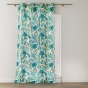 Rideau à œillets 140 x 260 cm polyester imprimé feuillage métallisé – Aloha