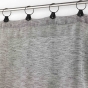 Lot de 2 Voilages à anneaux 140 x 240 cm voile tissé Linka Anthracite