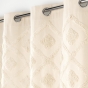 Rideau à Œillets 140 x 240 cm – Coton / Polyester Uni + Top Tufté – Inca