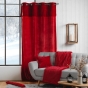 Plaid 180 x 220 cm imitation fourrure Caresse Rouge