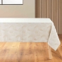 Nappe rectangle 140 x 250 cm jacquard enduit enola Naturel
