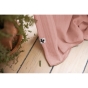 Lot de 2 rideaux 140 x 300 cm réglables double gaze de coton Rose pêche