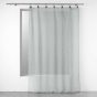 Voilage a anneaux 140 x 240 cm voile tissé Linka Gris