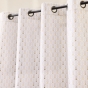 Rideau à œillets 140 x 280 cm en polyester imprimé métallisé – Piana Naturel