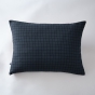 Taie d'oreiller gaze de coton tissée 50 x 70 cm gaïa mix Bleu marine